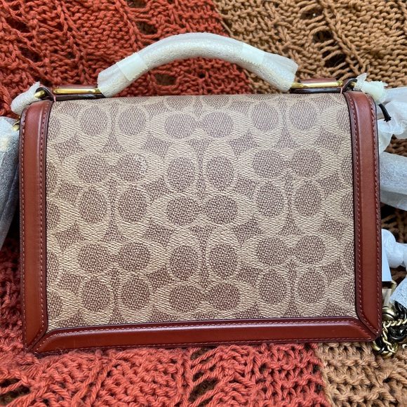 Coach Riley Top Handle 22 Signature - Picture 2 of 9